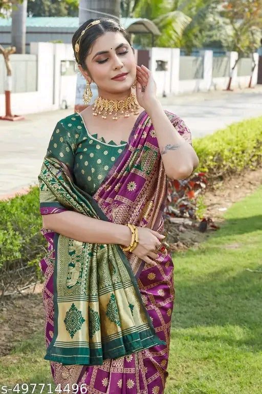 Traditional Zari Woven Cotton Silk Saree