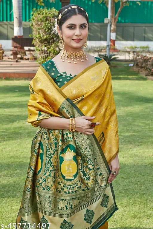 Traditional Zari Woven Cotton Silk Saree