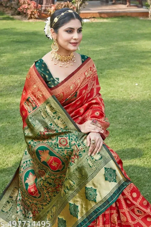 Traditional Zari Woven Cotton Silk Saree
