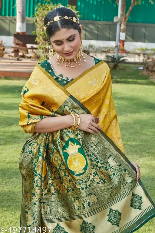 Traditional Zari Woven Cotton Silk Saree