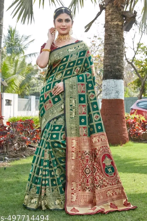 Traditional Zari Woven Cotton Silk Saree