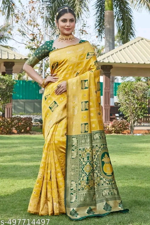 Traditional Zari Woven Cotton Silk Saree