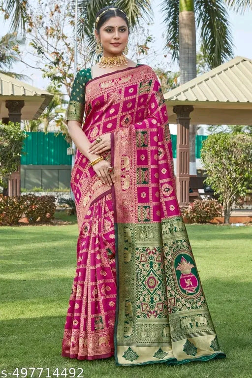 Traditional Zari Woven Cotton Silk Saree