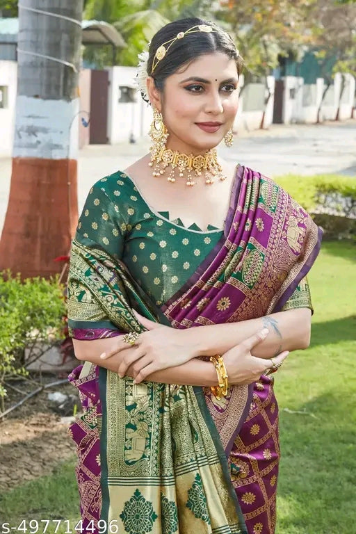 Traditional Zari Woven Cotton Silk Saree