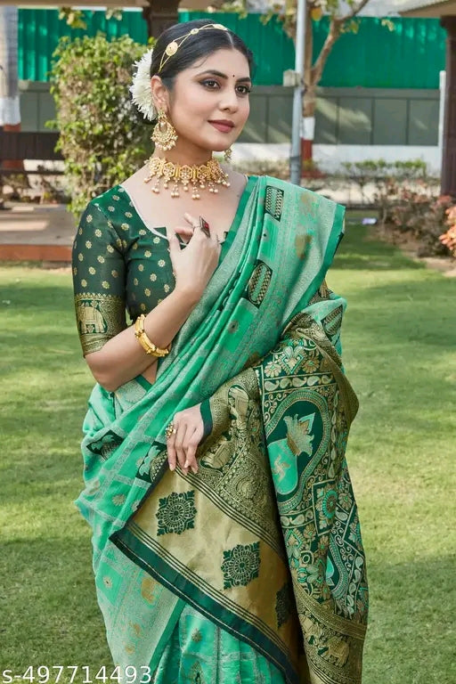 Traditional Zari Woven Cotton Silk Saree