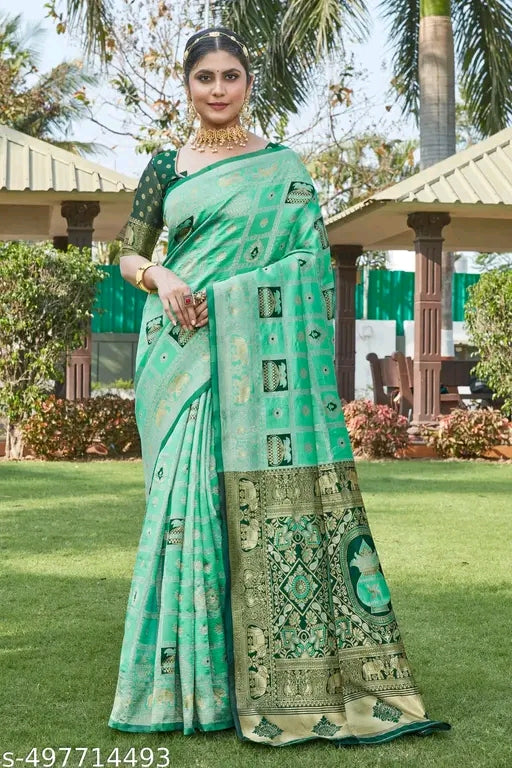 Traditional Zari Woven Cotton Silk Saree