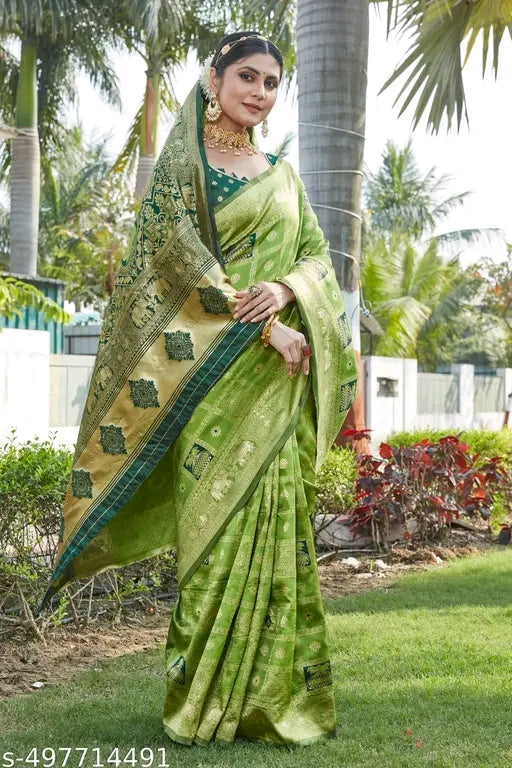 Traditional Zari Woven Cotton Silk Saree