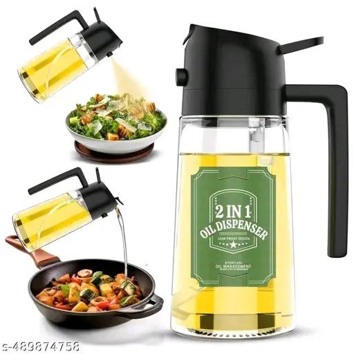 Unique Oil Pourer & Stopper – Stylish Leak-Proof Glass Bottle for Modern Kitchens ANLOCKS