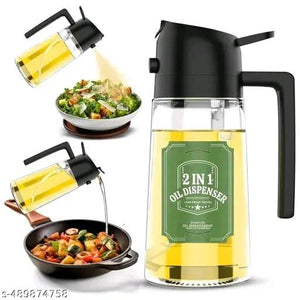 Unique Oil Pourer & Stopper – Stylish Leak-Proof Glass Bottle for Modern Kitchens