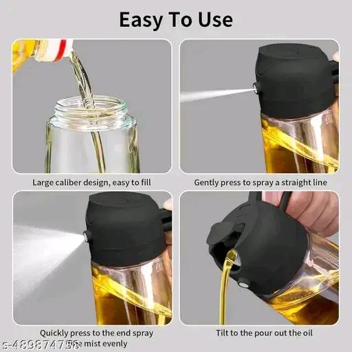 Unique Oil Pourer & Stopper – Stylish Leak-Proof Glass Bottle for Modern Kitchens ANLOCKS
